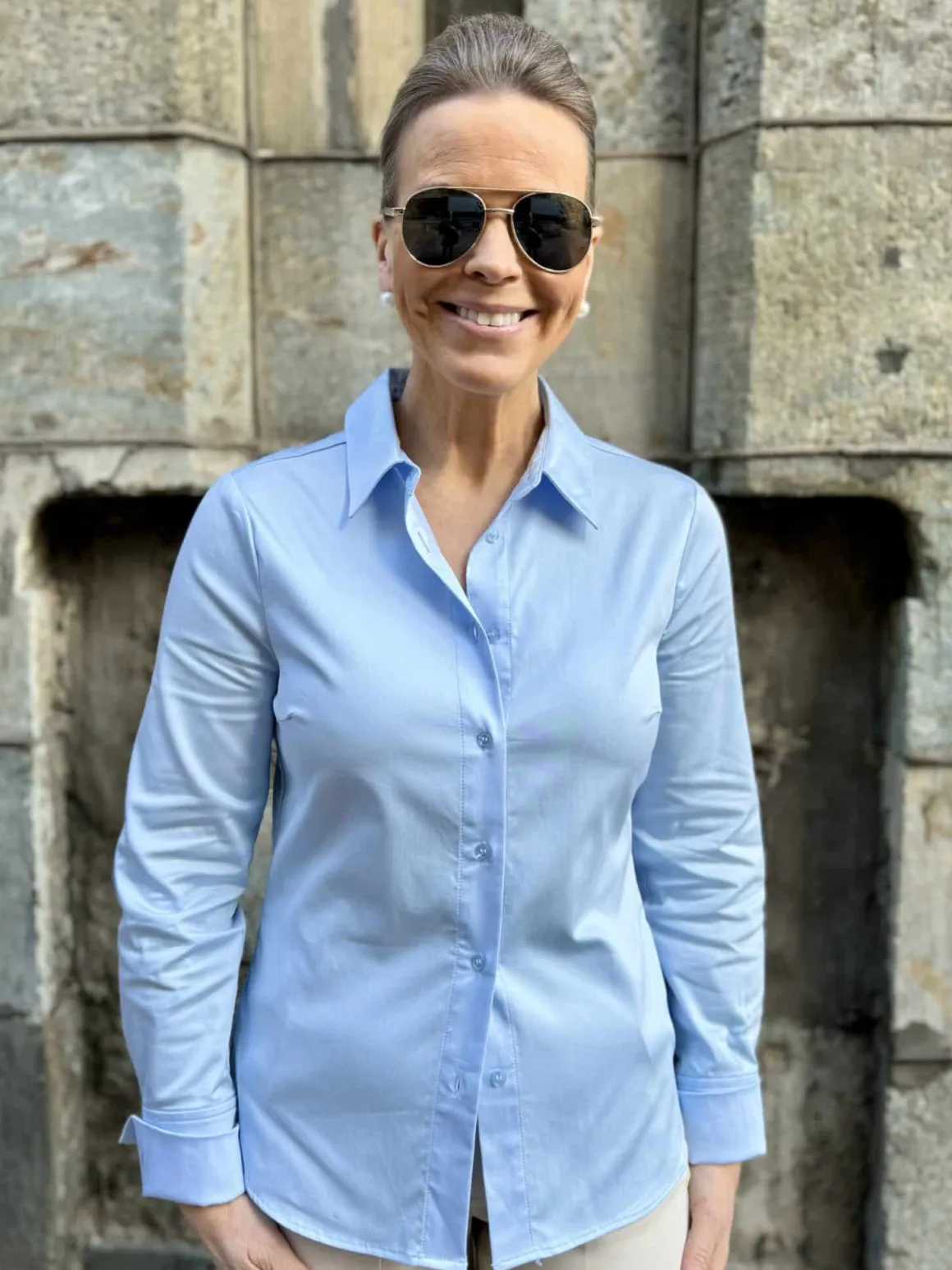Cally paitapusero; vaaleansininen