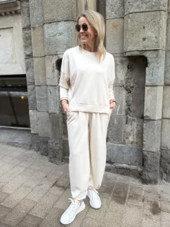 Cu Chabrina housut; luonnonvalkoinen