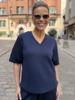 Cu Hilde Chabrina V-paita; sininen
