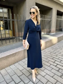 DW Wilhelmina midimekko; tummansininen