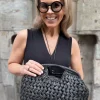 Iso Birgit koriclutch; musta