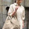 Kiri nahkalaukku; beige