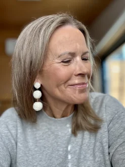 Korvakorut Bambupallot; luonnonvalkoiset