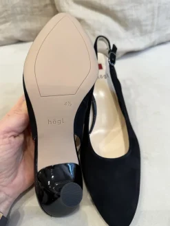 Sally slingback korkokengät; musta