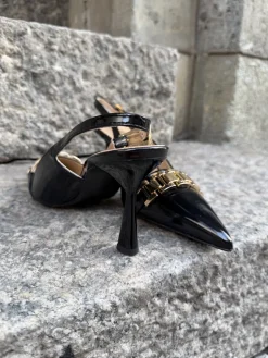 Taylor slingback korkokengät; mustat