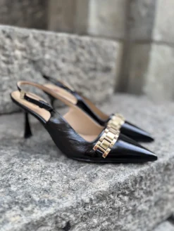 Taylor slingback korkokengät; mustat